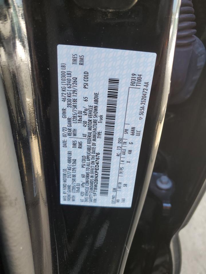 2023 Ford F250 Super Duty VIN: 1FT8W2BNXPED47676 Lot: 68946465