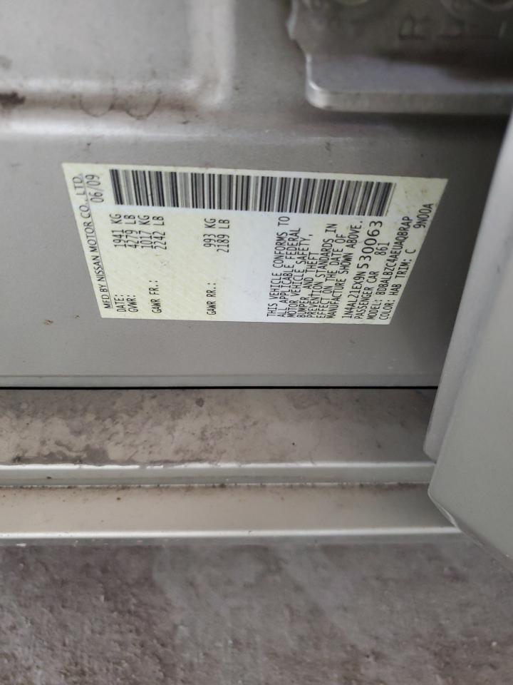 2009 Nissan Altima 2.5 VIN: 1N4AL21EX9N530063 Lot: 69126365