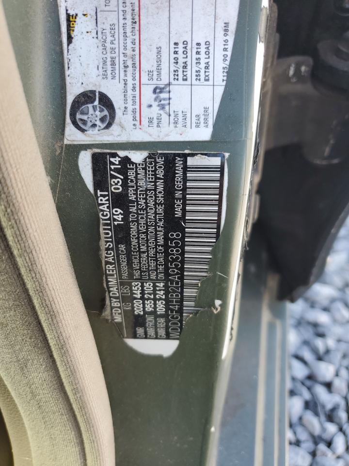 2014 Mercedes-Benz C 250 VIN: WDDGF4HB2EA953858 Lot: 70367845