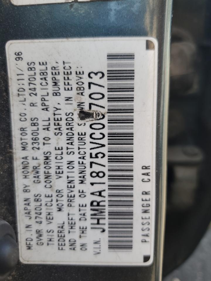 1997 Honda Odyssey Ex VIN: JHMRA1875VC007073 Lot: 69499655