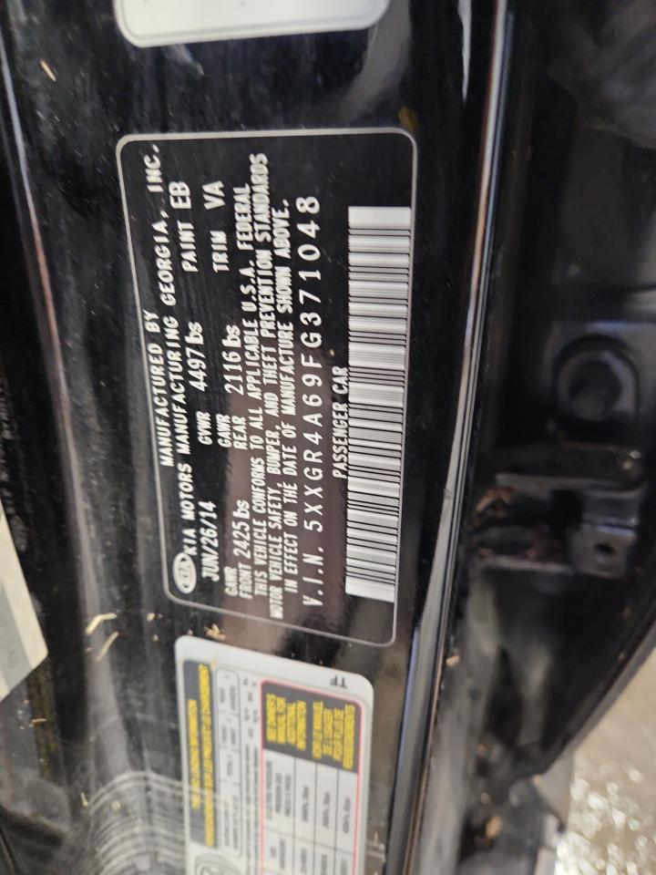 2015 Kia Optima Sx VIN: 5XXGR4A69FG371048 Lot: 70268755