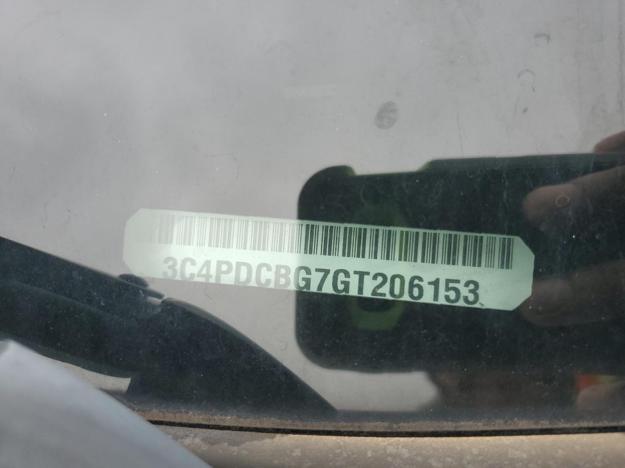 2016 Dodge Journey Sxt VIN: 3C4PDCBG7GT206153 Lot: 67229435