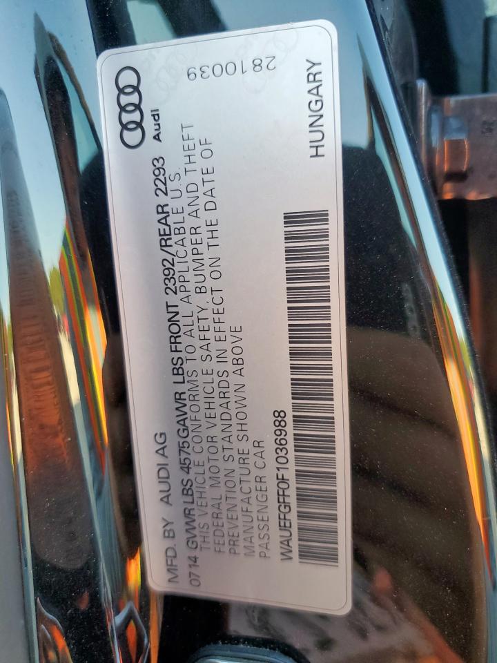 2015 Audi A3 Premium Plus VIN: WAUEFGFF0F1036988 Lot: 68755965