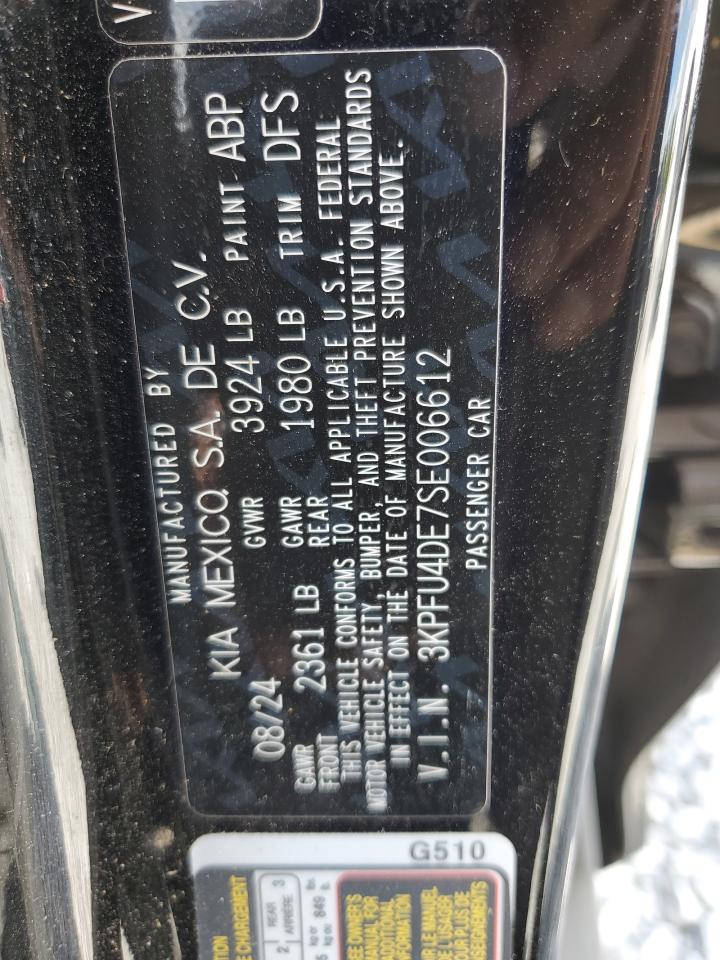 2025 Kia K4 Ex VIN: 3KPFU4DE7SE006612 Lot: 69724285
