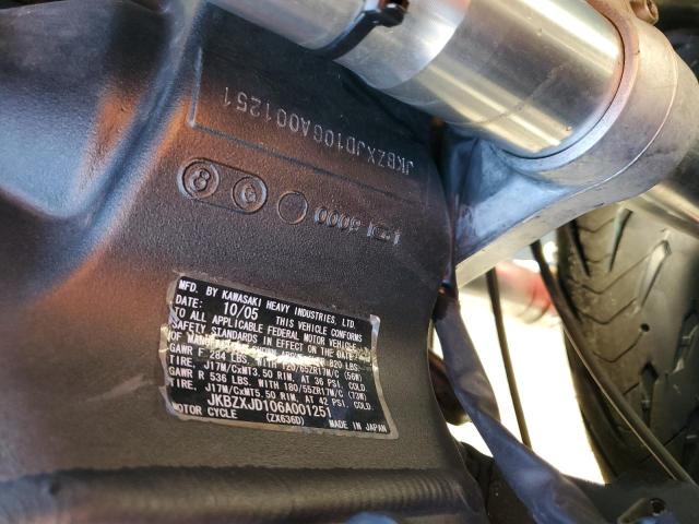 2006 KAWASAKI ZX636 C1  