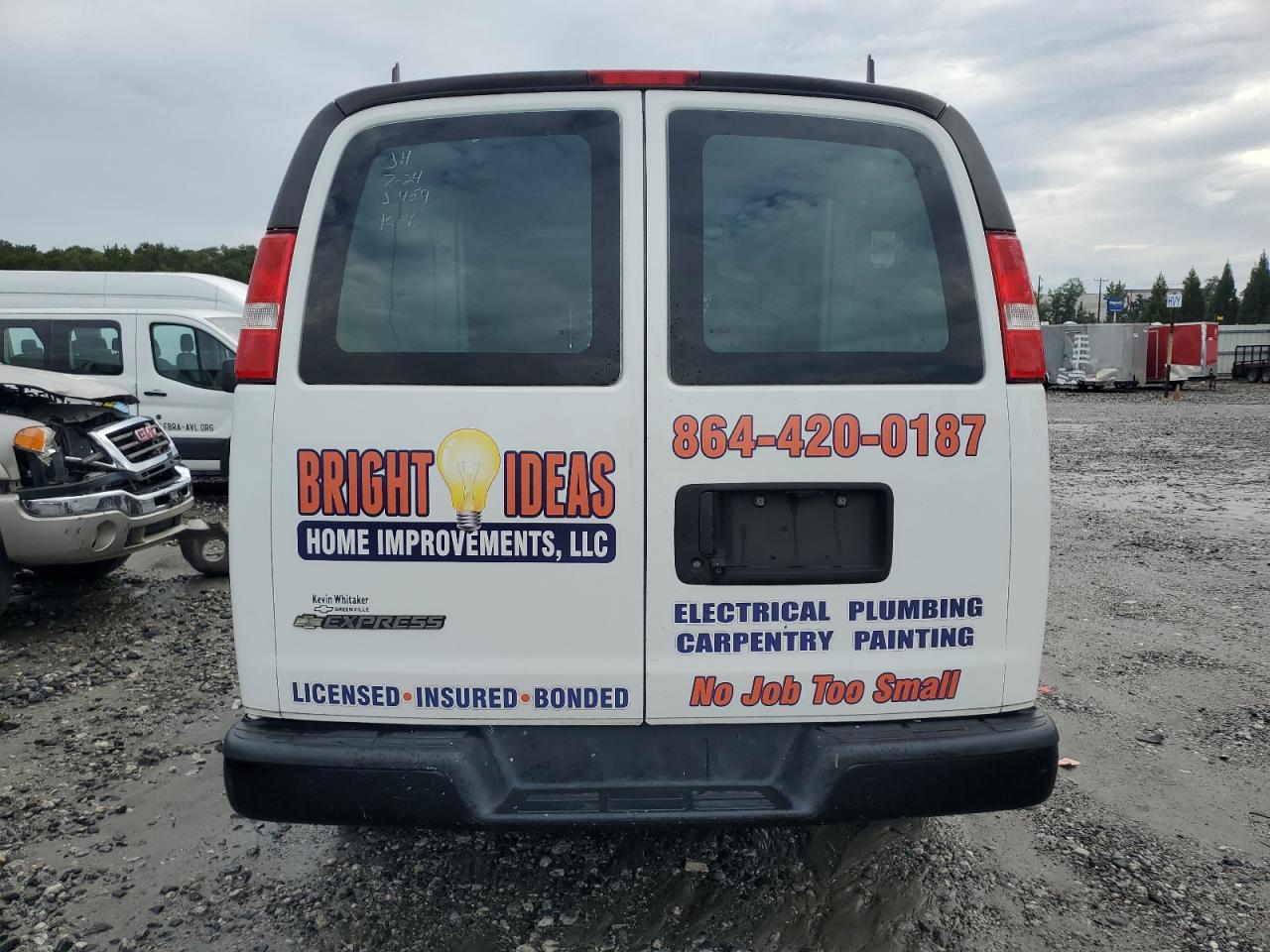 2020 Chevrolet Express G2500 VIN: 1GCWGAFG2L1263265 Lot: 68160305