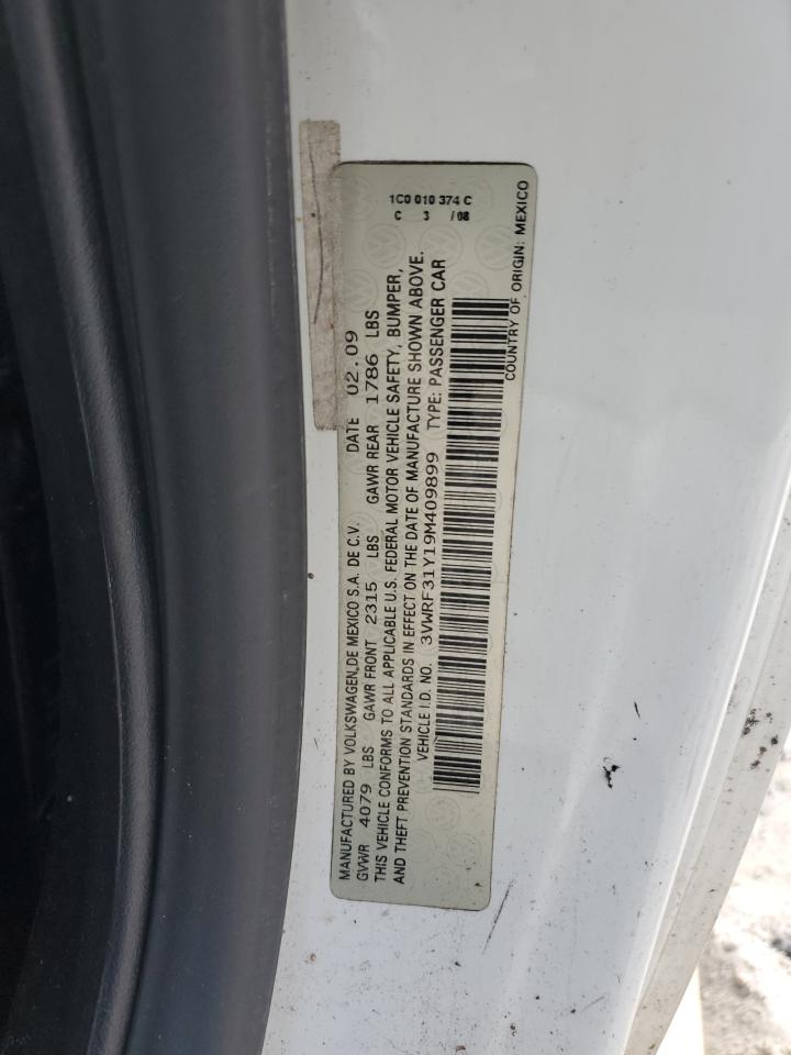 2009 Volkswagen New Beetle S VIN: 3VWRF31Y19M409899 Lot: 70657085