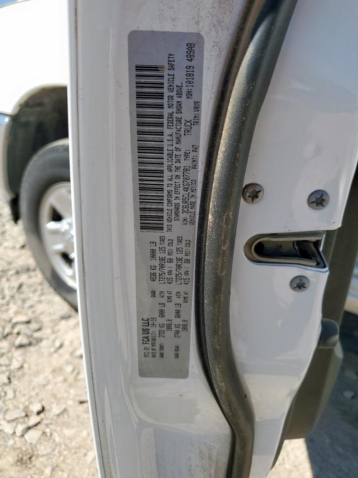 2019 Ram 2500 Tradesman VIN: 3C6UR5CL4KG707781 Lot: 70091125