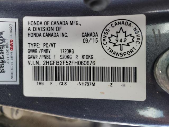 2015 HONDA CIVIC LX  