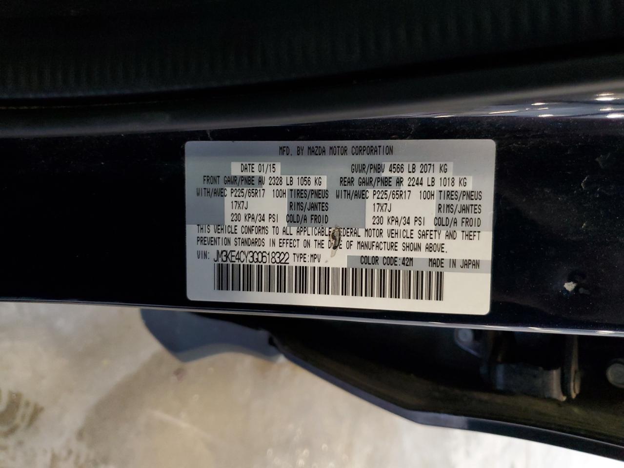 2016 Mazda Cx-5 Touring VIN: JM3KE4CY3G0618322 Lot: 70738665