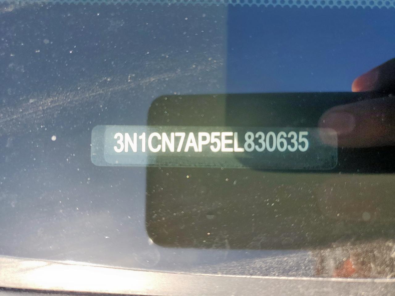 2014 Nissan Versa S VIN: 3N1CN7AP5EL830635 Lot: 70649795