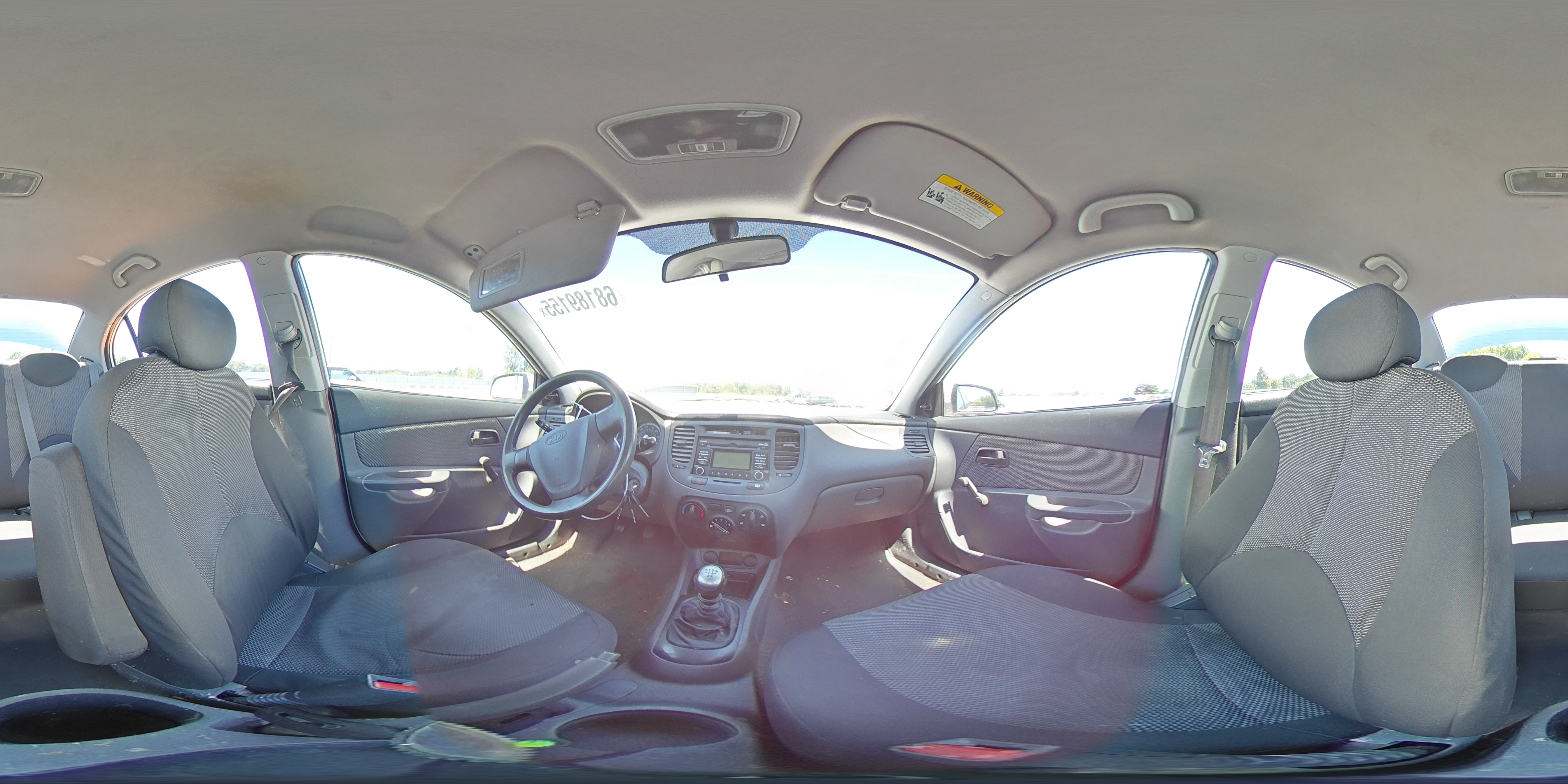 2009 Kia Rio Base VIN: KNADE223896526972 Lot: 68189155