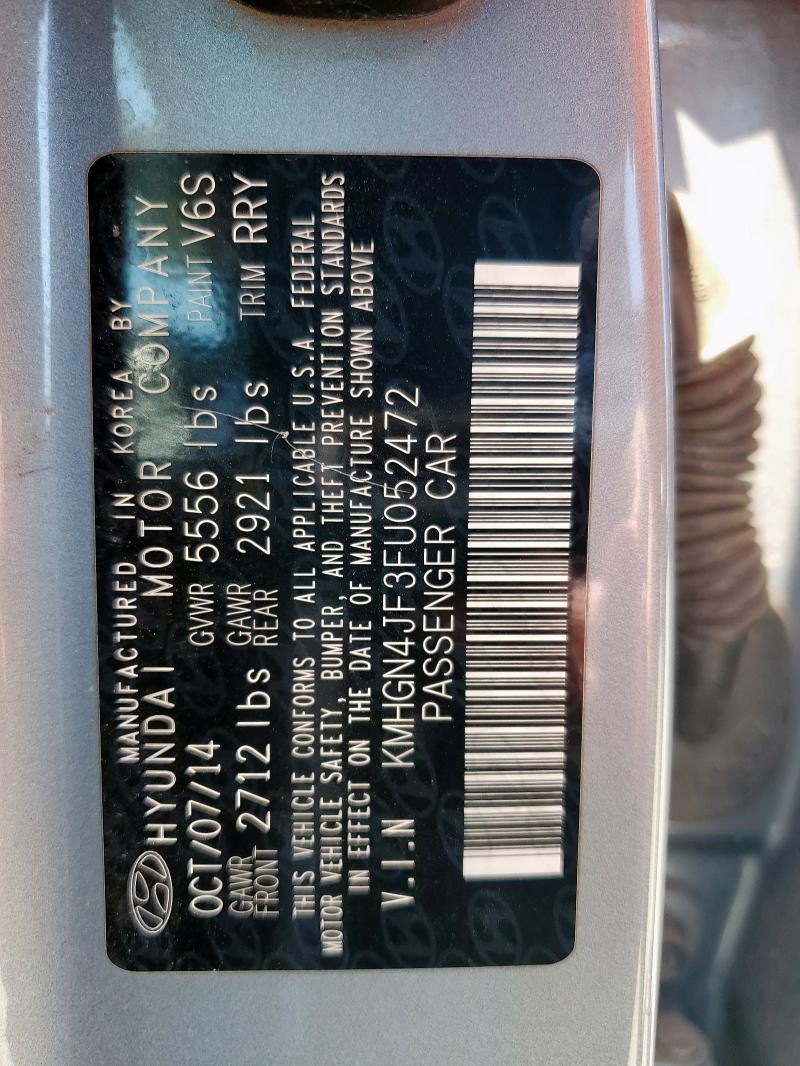 2015 HYUNDAI GENESIS 5.0L  
