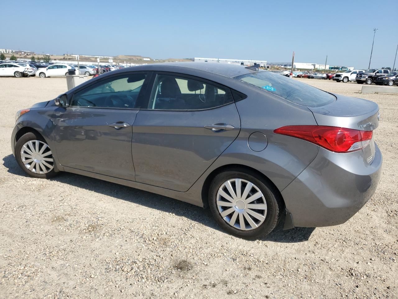 2013 Hyundai Elantra Gls grey sedan gas 5NPDH4AE1DH317838 photo #3