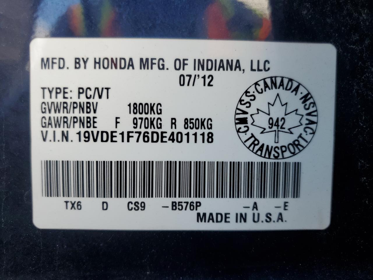 2013 Acura Ilx 20 Tech VIN: 19VDE1F76DE401118 Lot: 69648345