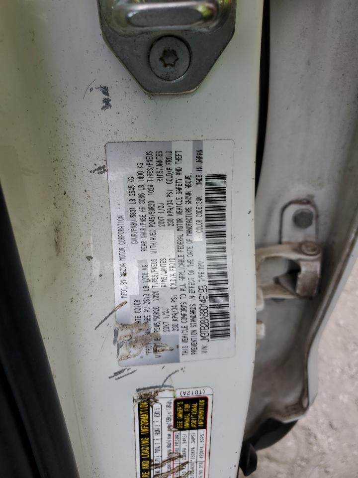 2008 Mazda Cx-9 VIN: JM3TB28A880149193 Lot: 69764235