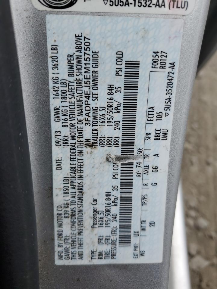 3FADP4EJ5EM157507 2014 Ford Fiesta Se