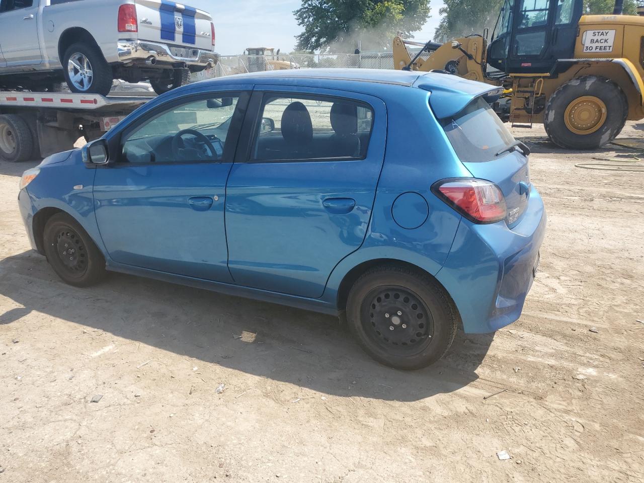 2021 Mitsubishi Mirage Es blue null gas ML32AUHJ4MH009885 photo #3