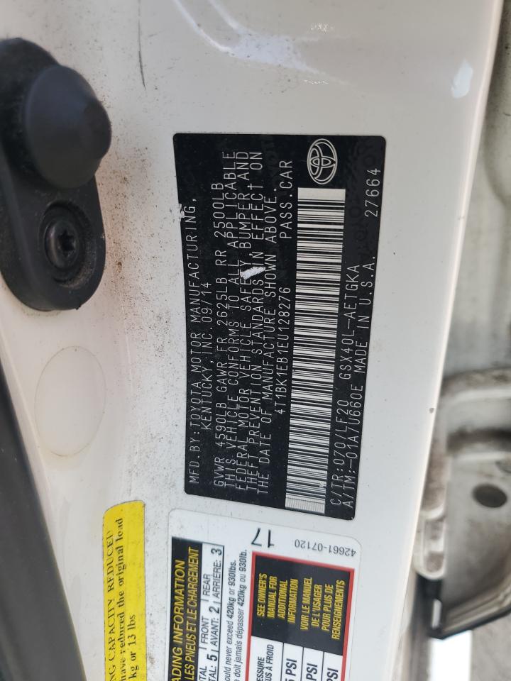 2014 Toyota Avalon Base VIN: 4T1BK1EB1EU128276 Lot: 70473595