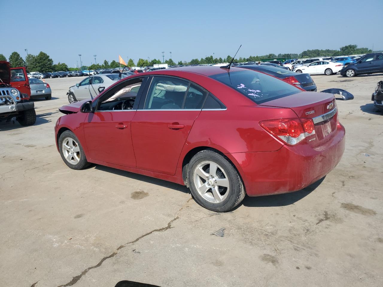 2013 Chevrolet Cruze Lt red sedan gas 1G1PC5SB9D7329609 photo #3