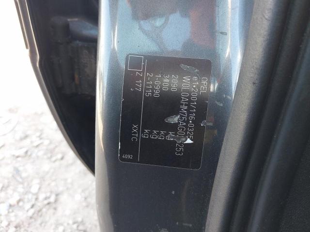 2009 VAUXHALL ZAFIRA LIF