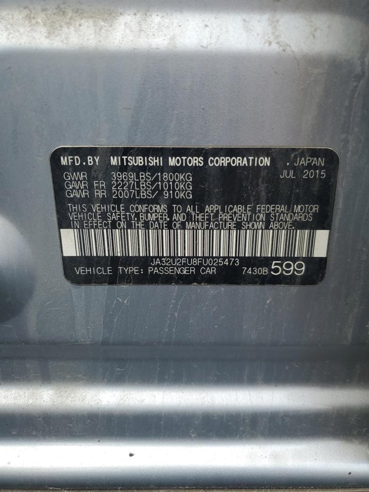 2015 Mitsubishi Lancer Es VIN: JA32U2FU8FU025473 Lot: 66656505
