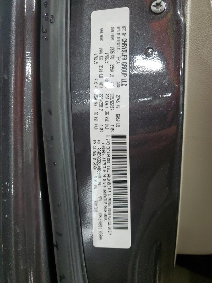 2014 Dodge Grand Caravan Sxt VIN: 2C4RDGCG5ER463309 Lot: 68888595