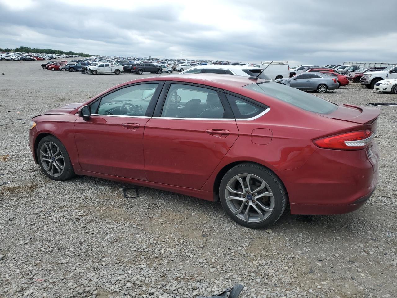 2017 Ford Fusion Se brown null gas 3FA6P0H77HR176763 photo #3