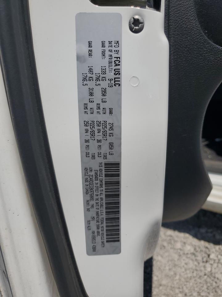 2019 Dodge Grand Caravan Gt VIN: 2C4RDGEG9KR760091 Lot: 69377075