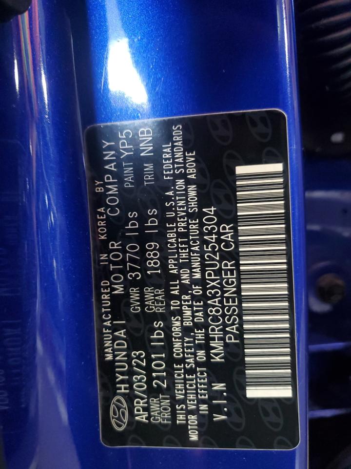 2023 Hyundai Venue Sel VIN: KMHRC8A3XPU254304 Lot: 67757395