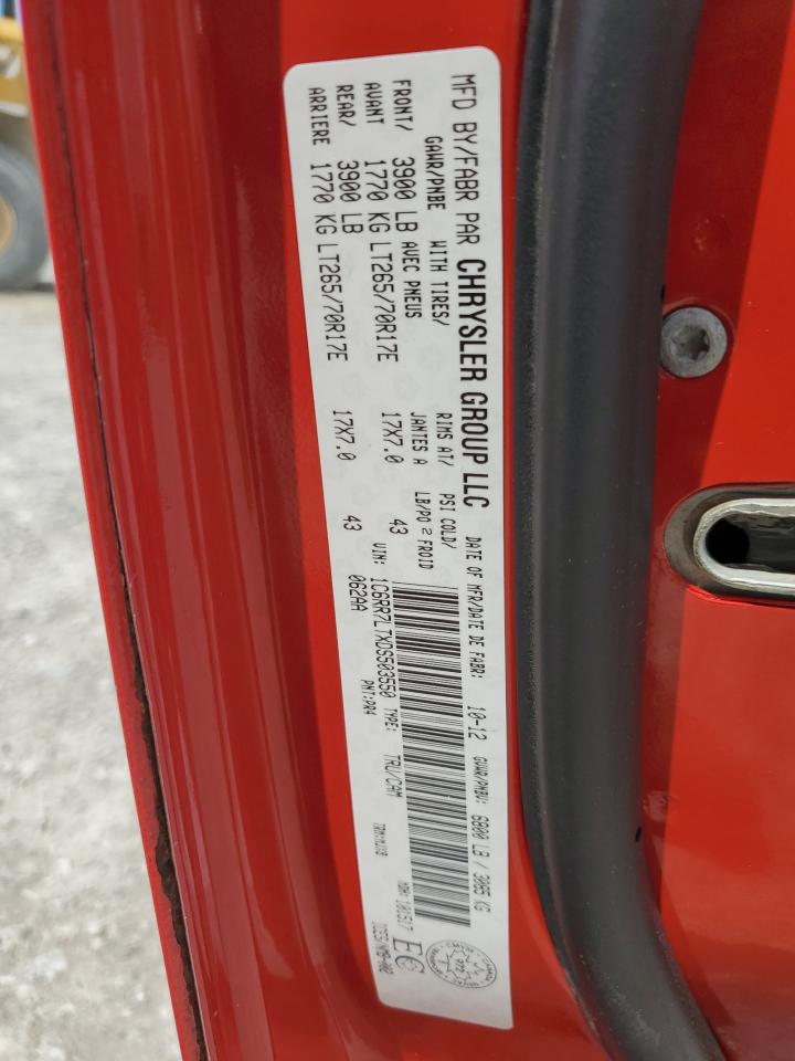 1C6RR7LTXDS503550 2013 Ram 1500 Slt