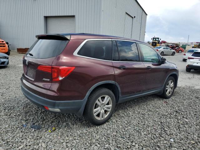  HONDA PILOT 2017 Бургунди