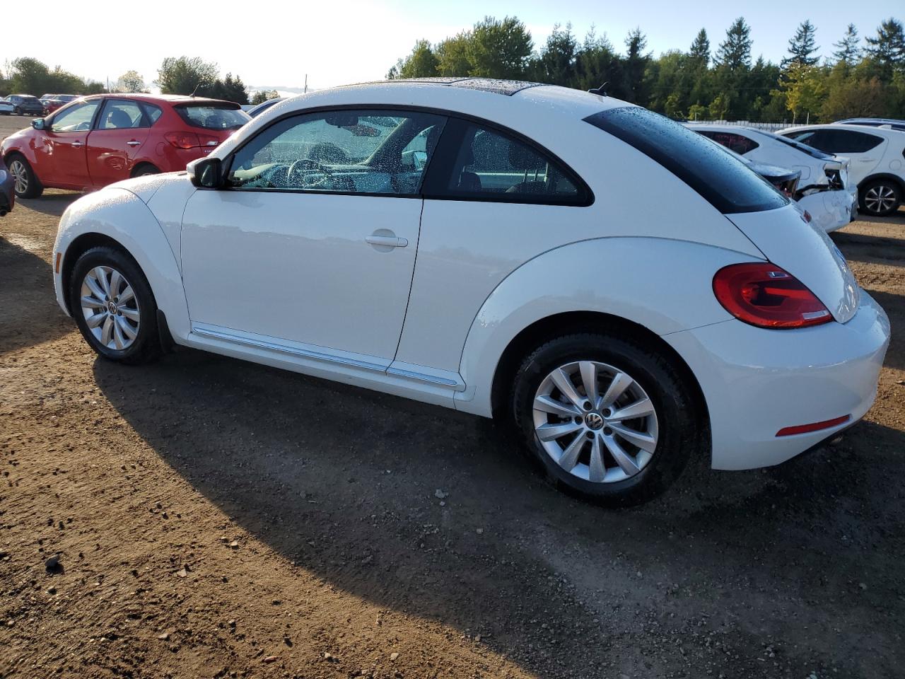 2014 Volkswagen Beetle white hatchback diesel 3VWJL7ATXEM640246 photo #3
