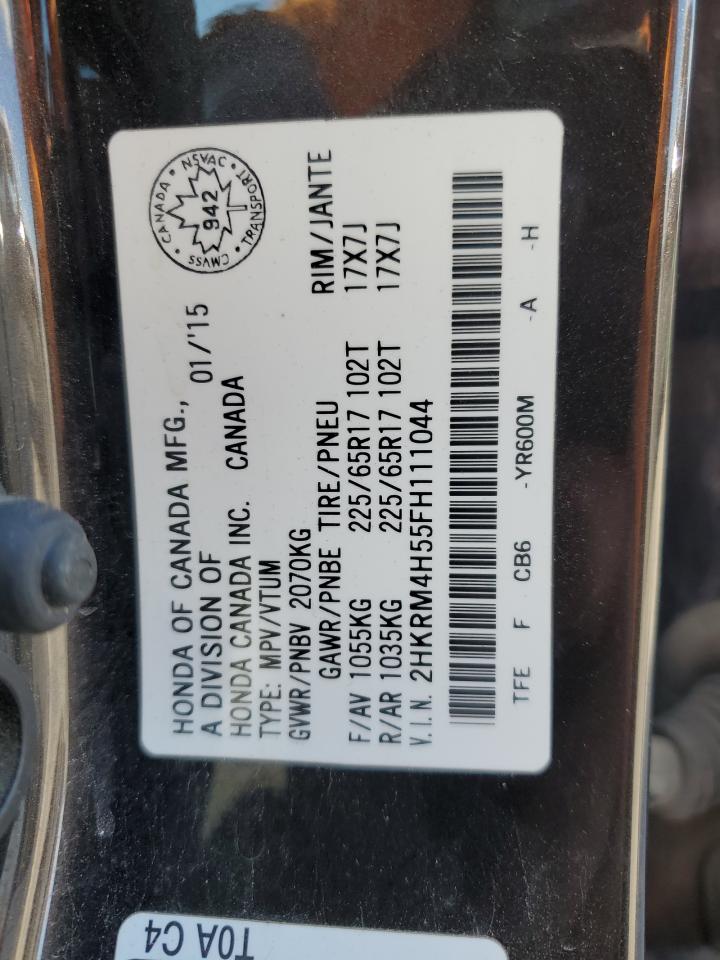 2015 Honda Cr-V Ex VIN: 2HKRM4H55FH111044 Lot: 69037135