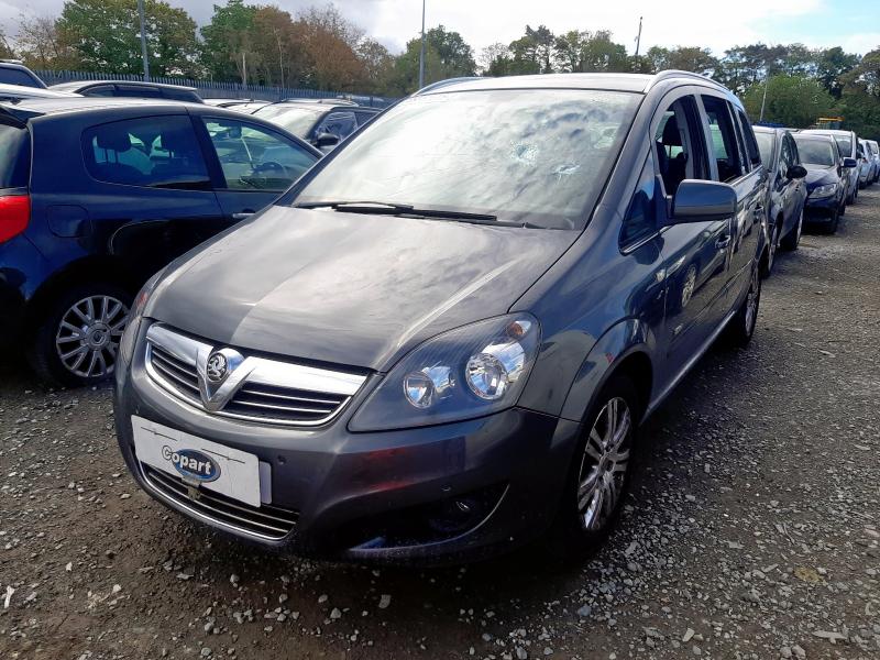 2012 VAUXHALL ZAFIRA DESIGN for sale at Copart WOLVERHAMPTON