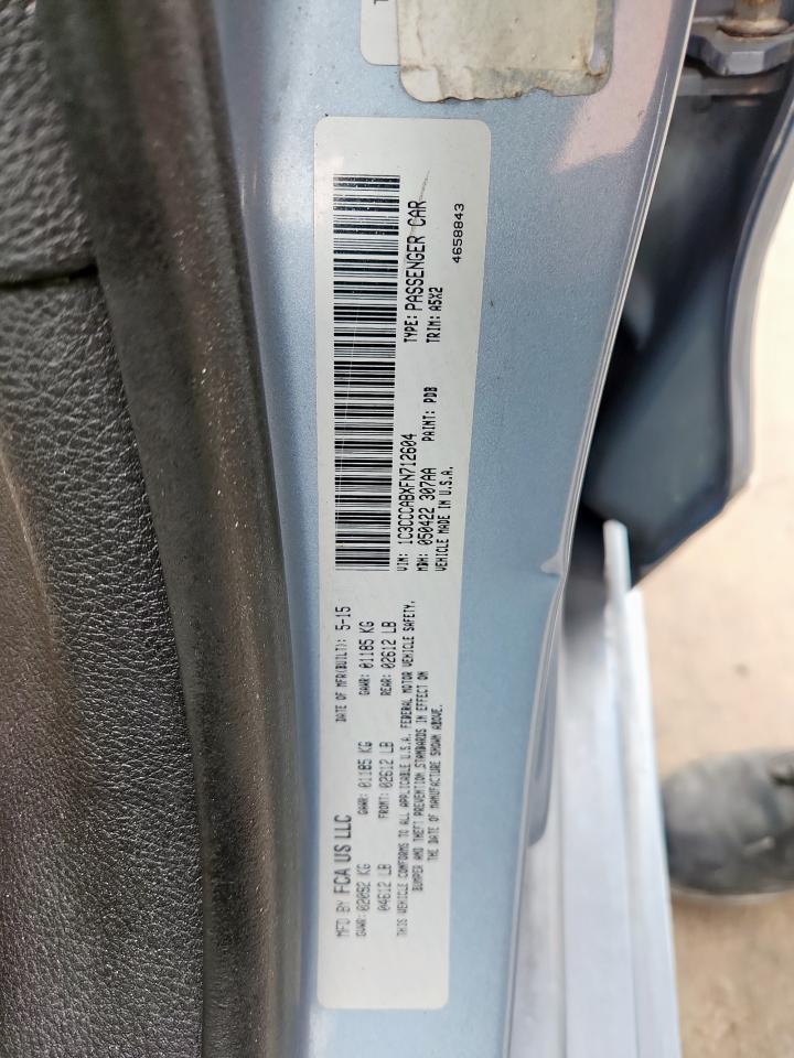 2015 Chrysler 200 Limited VIN: 1C3CCCABXFN712604 Lot: 70784595