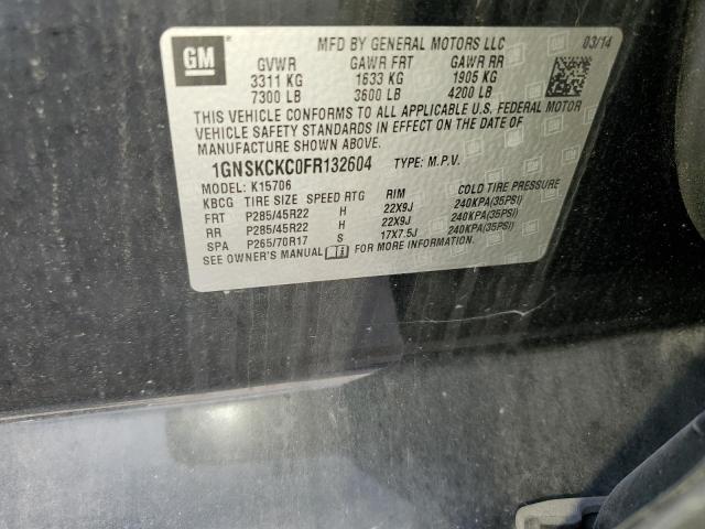 2015 CHEVROLET TAHOE K1500 LTZ  
