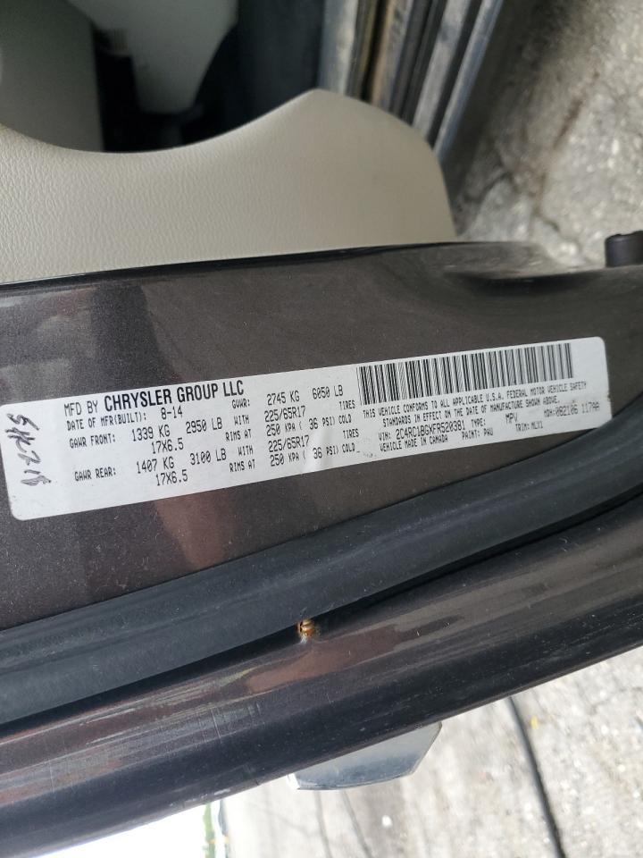 2015 Chrysler Town & Country Touring VIN: 2C4RC1BGXFR520381 Lot: 69417105