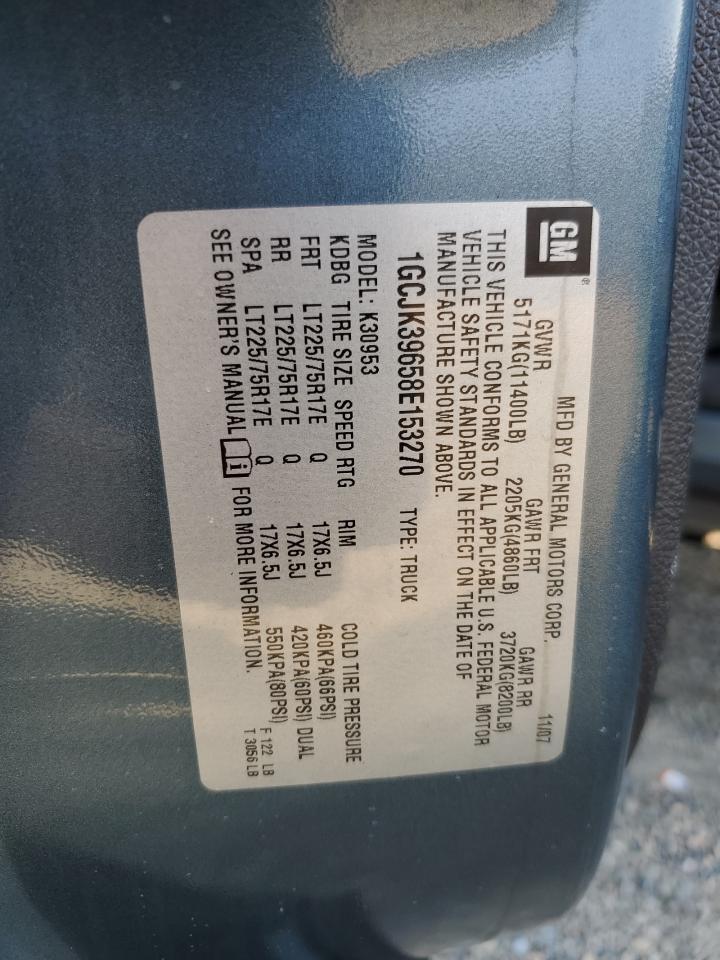 2008 Chevrolet Silverado K3500 VIN: 1GCJK39658E153270 Lot: 70702905