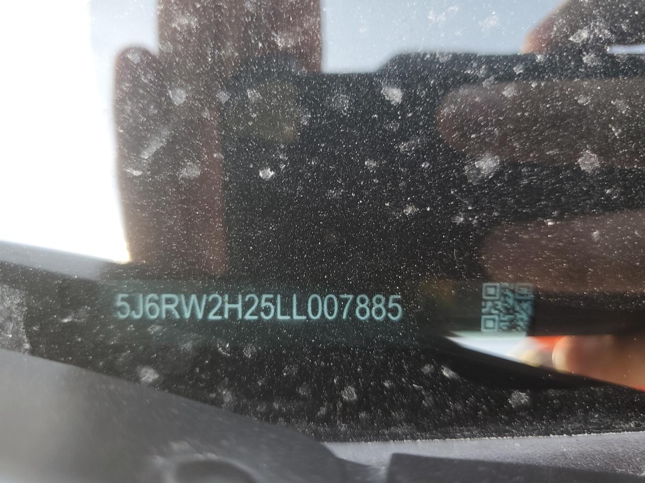 2020 Honda Cr-V Lx VIN: 5J6RW2H25LL007885 Lot: 67929485