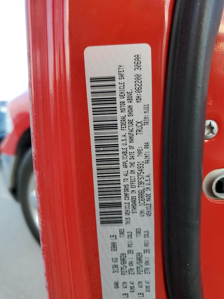 2015 Ram 1500 Slt VIN: 1C6RR6LT9FS754931 Lot: 68164615