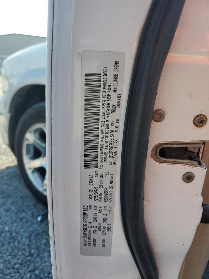 2015 Ram 1500 Laramie VIN: 1C6RR7NT6FS515470 Lot: 69243125