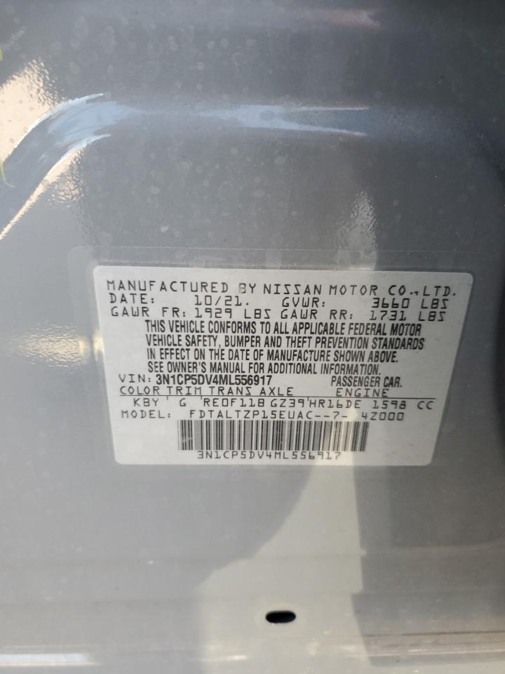 2021 Nissan Kicks Sr VIN: 3N1CP5DV4ML556917 Lot: 67777585