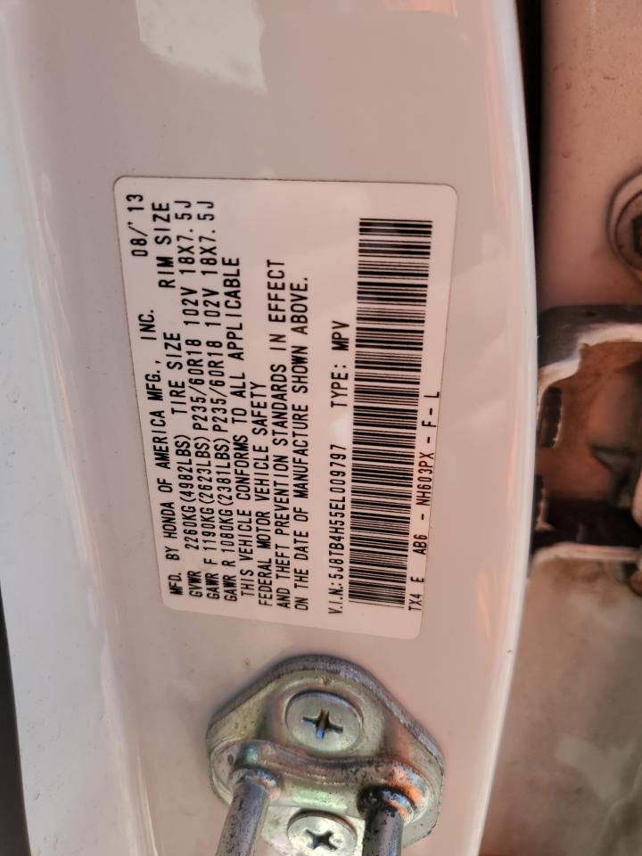 2014 Acura Rdx Technology VIN: 5J8TB4H55EL009797 Lot: 68292355