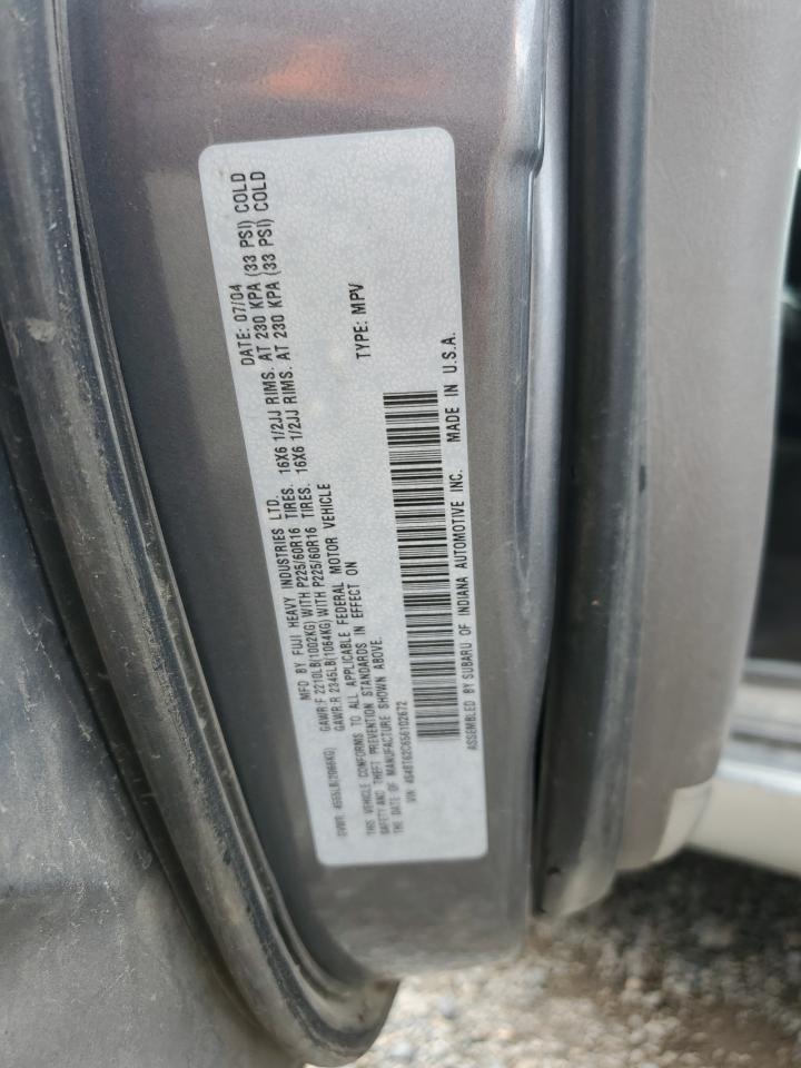 2005 Subaru Baja Sport VIN: 4S4BT62C656102672 Lot: 63853015