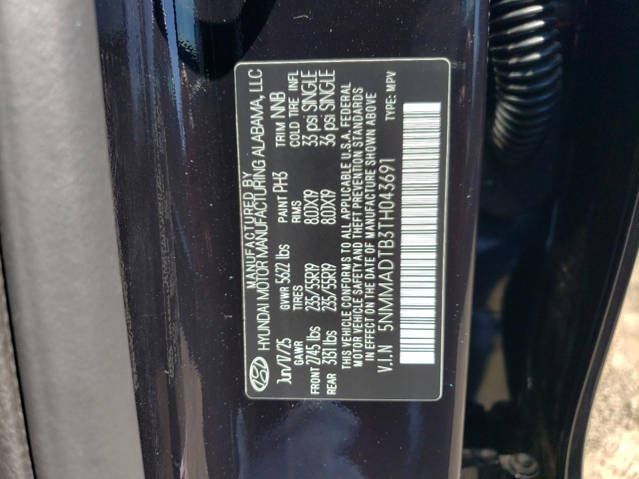 2026 Genesis Gv70 Base VIN: 5NMMADTB3TH043691 Lot: 70142535