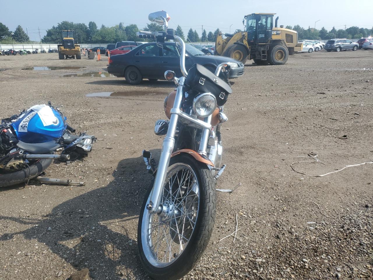 2008 Harley-Davidson Fxdwg 105Th Anniversary Edition gold roadster_bike gas 1HD1GP4498K301127 photo #3