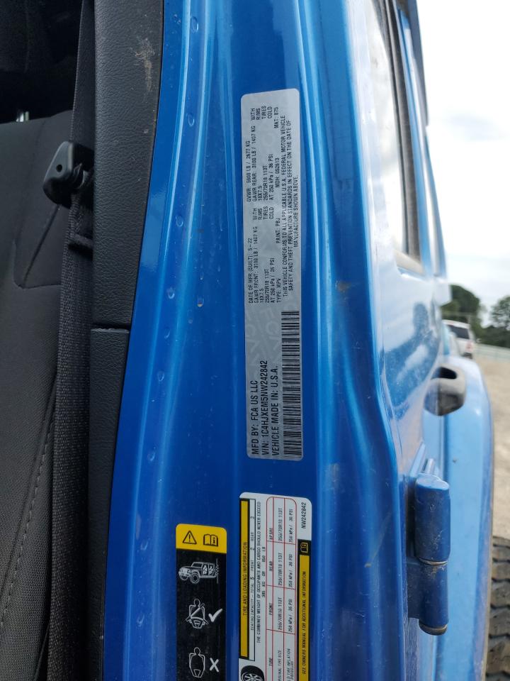 2022 Jeep Wrangler Unlimited Sahara VIN: 1C4HJXEM5NW242842 Lot: 70505705