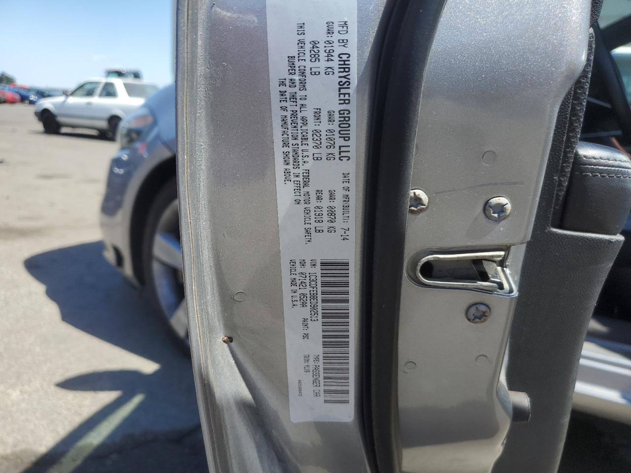 2014 Dodge Dart Gt VIN: 1C3CDFEB8ED902513 Lot: 68537545