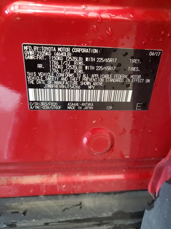 2017 Toyota Rav4 Le VIN: JTMBFREV8HJ154266 Lot: 68327615